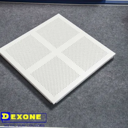 perforated metal acoustic false ceiling
