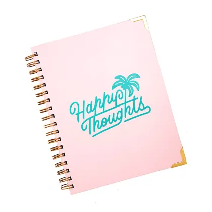 Spiral Notebook Spiral Binding Daily Notes Gold Foil Notebook
