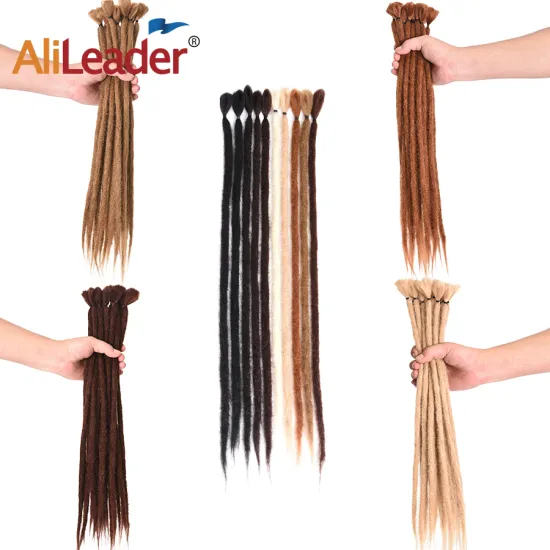 Alileader Wholesale Dreadlocks Hair Extension 20inch Handmade Dreadlock Crochet Braid