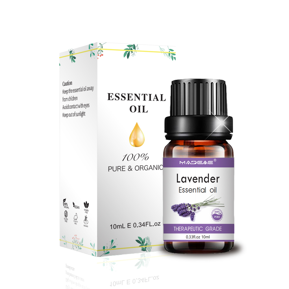 Lavender Mafuta Muhimu 10ml Lavender Mafuta kwa ngozi ya kulala nywele