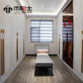 Sistema de vestidor dorado claro