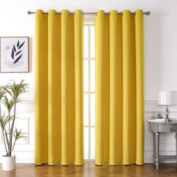 Double-sided non-glossy curtain fabric
