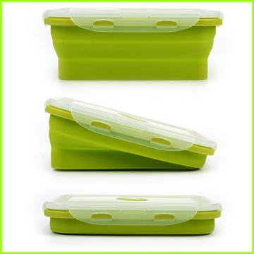 Colorful Reusable Silicone Lunch Bento Box