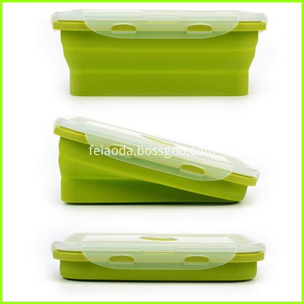 Set Of 4 Disposable Silicone Lunch Box For Kids