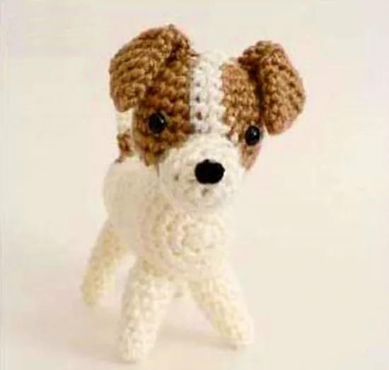 Hand Crochet Dog Doggie Toy for Baby Gift Handmade Amigurumi