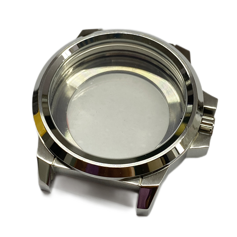 Caixa de relógio redonda de aço inoxidável para relógio mecânico
