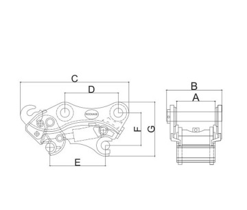 coupler hitch cepat hidraulik baru untuk ekskavator