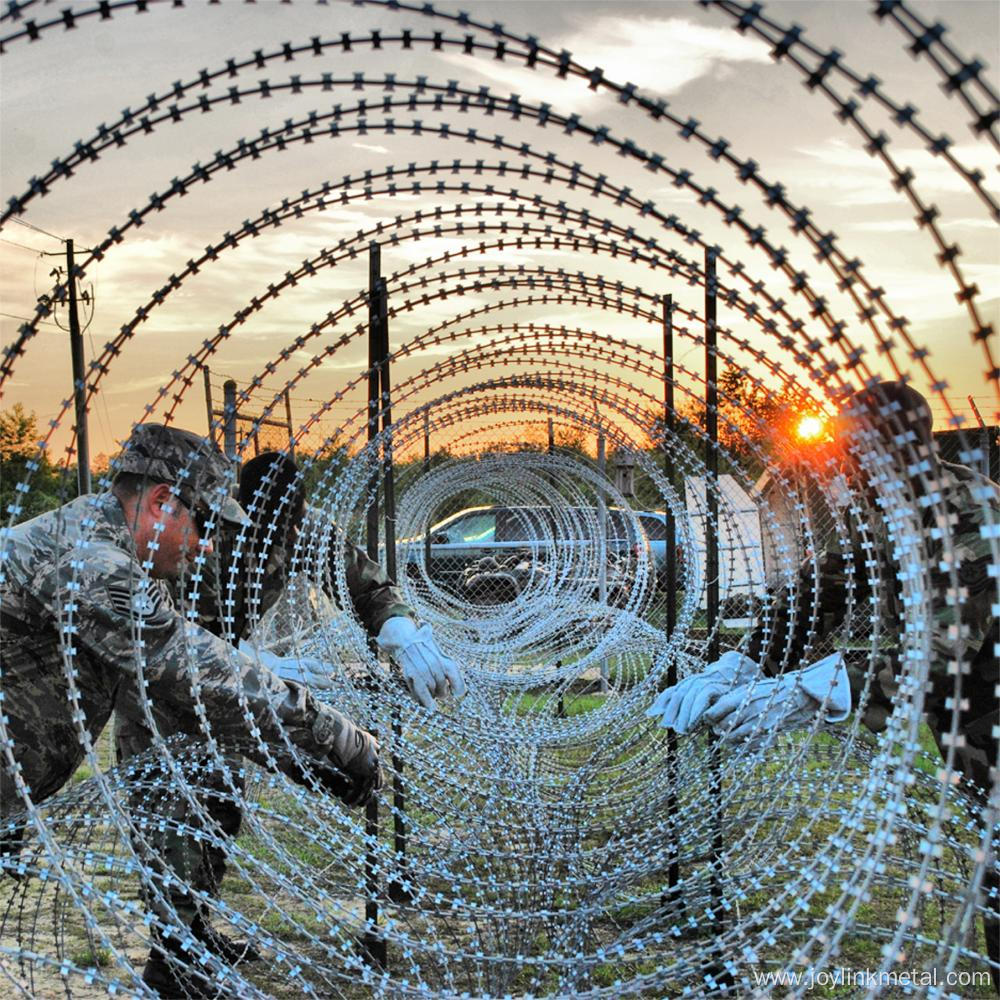 Triple concertina razor wire