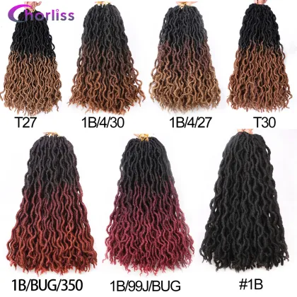Wavy Bobbi Boss Nu Locks Twist Faux Crochet Hair Extensions Natural Bobbi Boss Ombre Nu Locks Expression Synthetic Braiding Hair