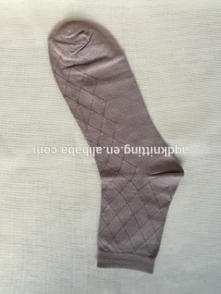 argyle thin men nylon socks AQD-MS-27