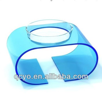 clear acrylic pet feeder holder