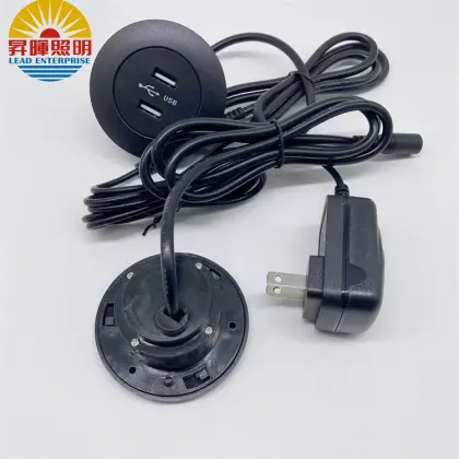 Recessed Deskround USB Outlet Socket for Office/Sofa/Table