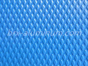 Blue Diamond Pattern Anodized Aluminum Alloy Sheet