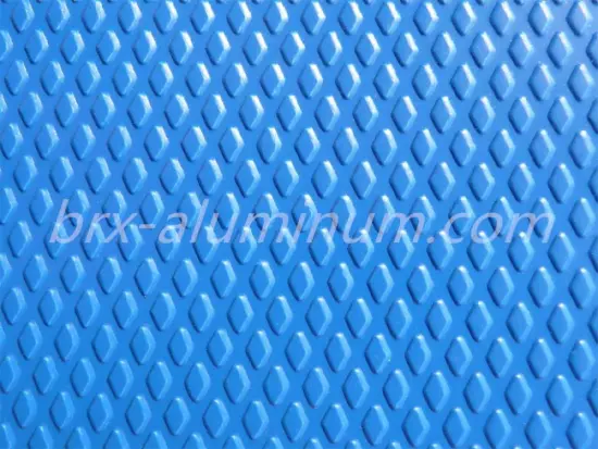 Blue Diamond Pattern Anodized Aluminum Alloy Sheet