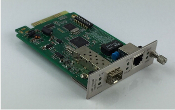 10 / 100 Base-TX Rack Mount Media Converter 100base-FX Card with 2U