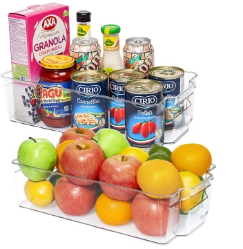 Modern Simple Large Capacity Transparent Plastic Fridge Egg Organizer