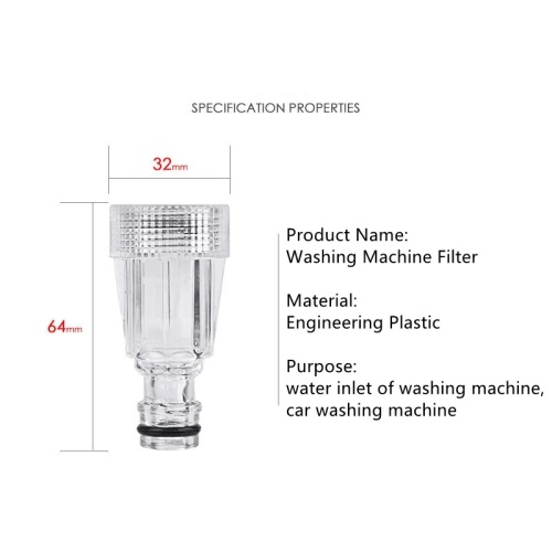 Car High-pressure Washer Clean Machine Water Filter Adapter