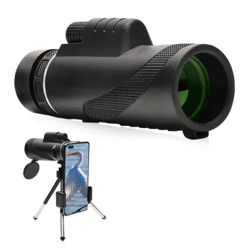 10x42 HD Pocket Monocular Scope - Best Telescope for Outdoor Camping and Tourism with Tripod