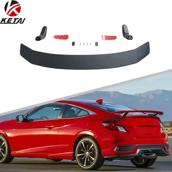 Factory Price ABS Material Car Bumper Accessories Coupe Spoiler for Honda Civic SI 2016