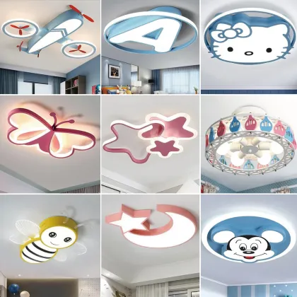 2024 New Butterfly Modern Lighting Kids Room Lamp LED Bedroom Lights for Children