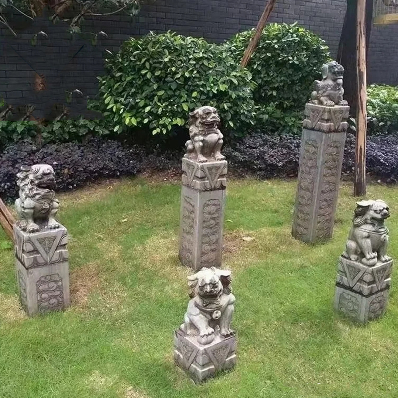 Stone Carving Of Shishi Garden