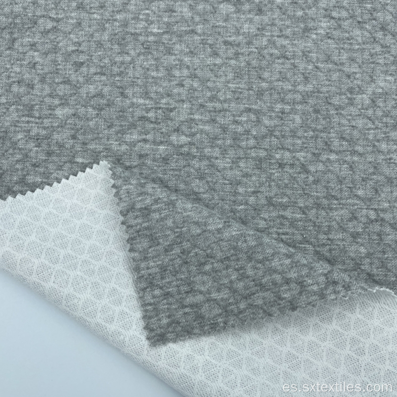 Polyester Cotton Spandex Jacquard de doble punto