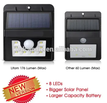 8 LED high brightness motion energy saving outdoor lights garden
