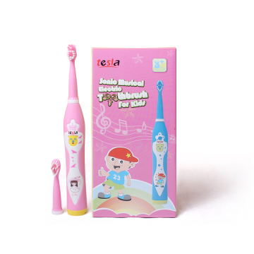 Customizable Ultrasonic USB Rechargeable Sonic Toothbrush for Kids with Music