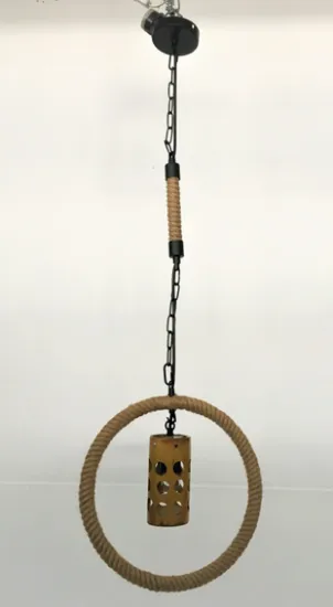 Creative art decor antique led ring pendant lamp