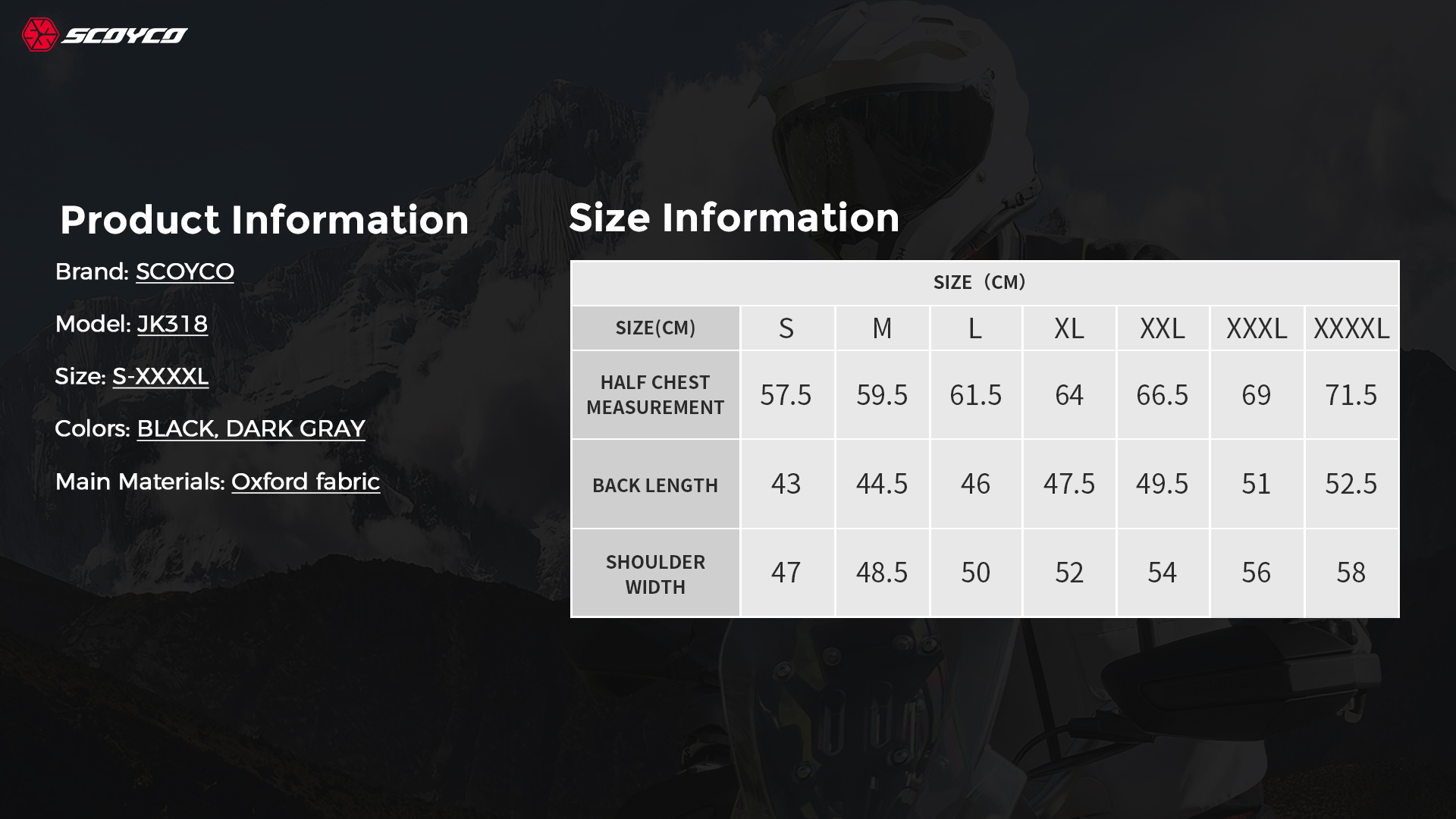 Motorcycle jacket with removable liners