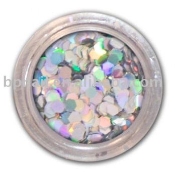 Nail Art Hexagon Spangle