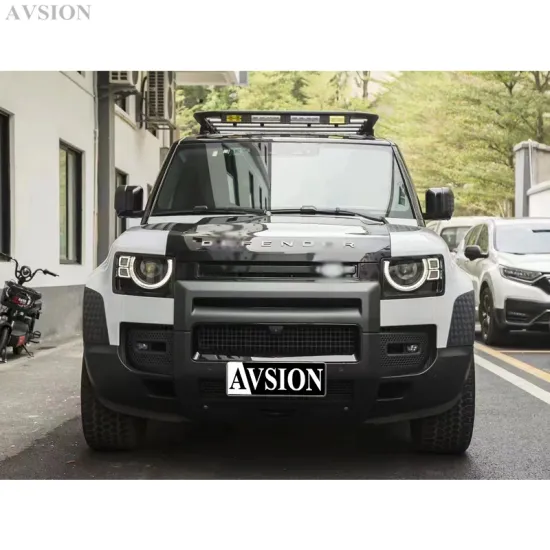 Wholesale Front Bumper Guard Paint Black Bull Bar for Land Rover Defender 2020+ 4x4 Off-Road Parts