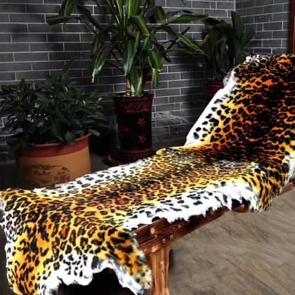 100% Natural Australian Real Sheepskin material 43X27.5" tiger blanket tiger rug