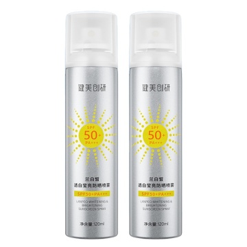 Labelka prywatna SPF 50 PA ++ Wodoodporny wegański spray do filtra przeciwsłonecznego dla tłustej skóry