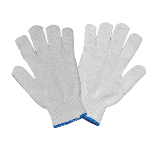 Белая хлопковая рабочая перчатка для вязания Basic