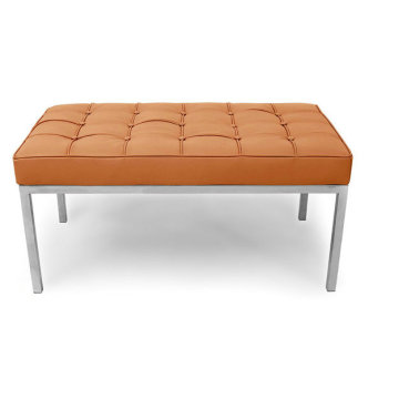 Florence Knoll Bench w połowie wieku nowoczesne skórzane krzesło