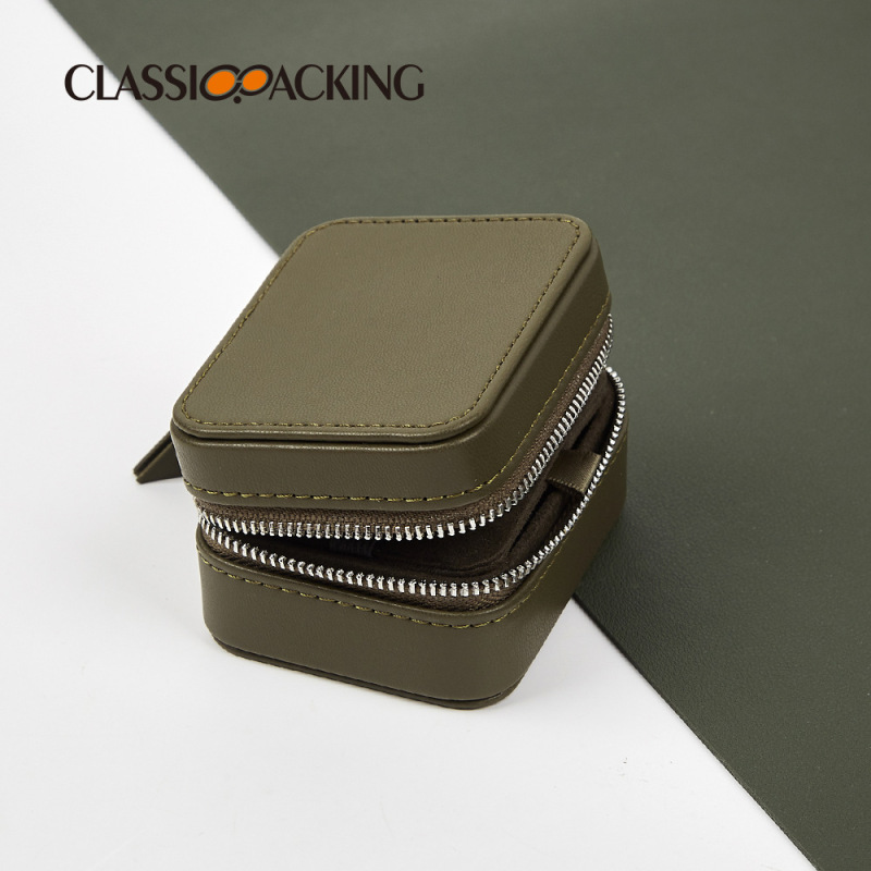 Wholesale Sublimation Blanks: High Quality Classic PU Zipper Box for Data Cable, Headphone, and Jewelry Storage