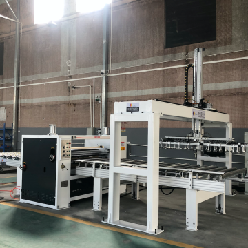Trans-U Automation's Glue Spreader Machine Line with Disk-Type Power-Driven Roller Table and Stacker: Efficient Solutions for Precision Applications
