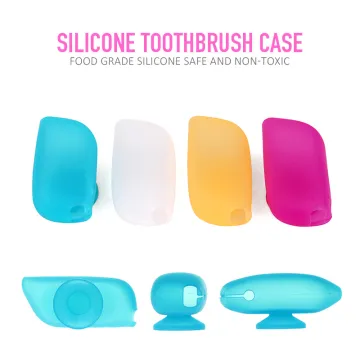Silicone toothbrush cover/toothbrush case with suction