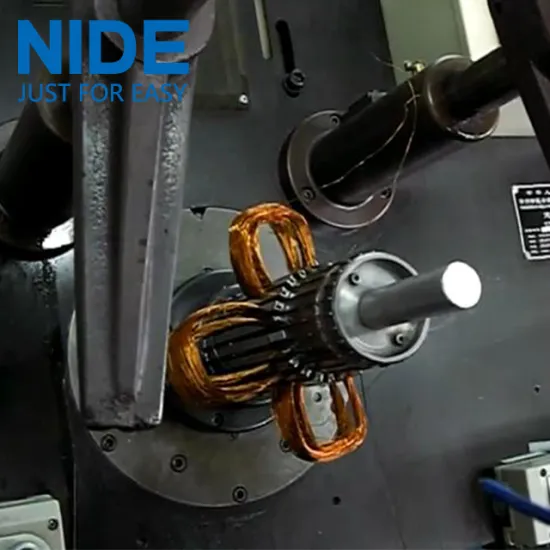 Automatic fan motor stator coil winding inserting machine