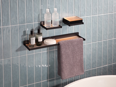 bathroom accessories brass