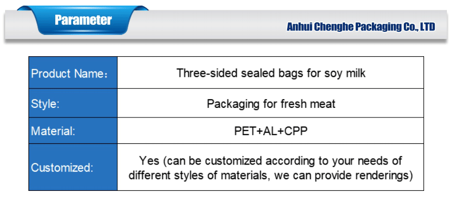 three sided sealed bag innovative design