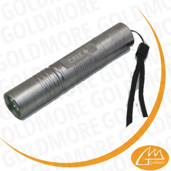 pocket aluminum mini led flashlight with keychain hole AA battery