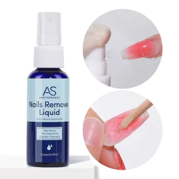 AS 60ml False Nail Tips Adhesive Gel Remover Liquid