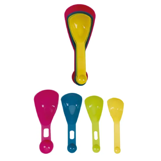 4 pcs colorful Plastic Measuring Spoon set