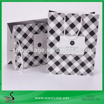 Sinicline Designed Luxury Jewelry Paper Packing Bag with glossy finish