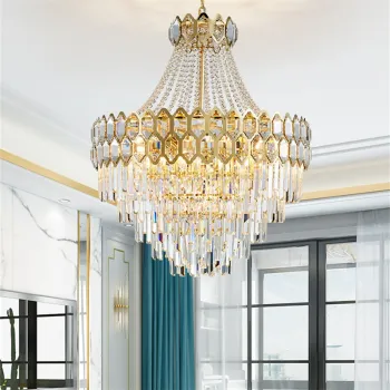 K9 Modern LED Hanging Crystal Chandelier Lamp: Luxurious Home Decor for Living Rooms, Dining Rooms, Villas, and Duplexes