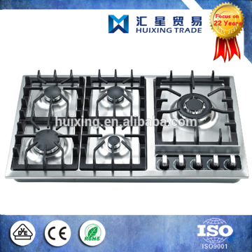 Stainless Steel Panel of Built-in 5 Burners Gas Hob Cooktops /Gas Stove Panel/Built-in Gas Stove Panel