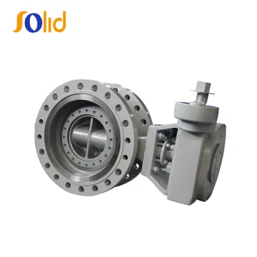 WCB double flanged eccentric butterfly valve Class 150 Class300