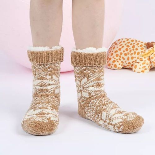 Winter Fleece Lined Plush Home Lounge Socks